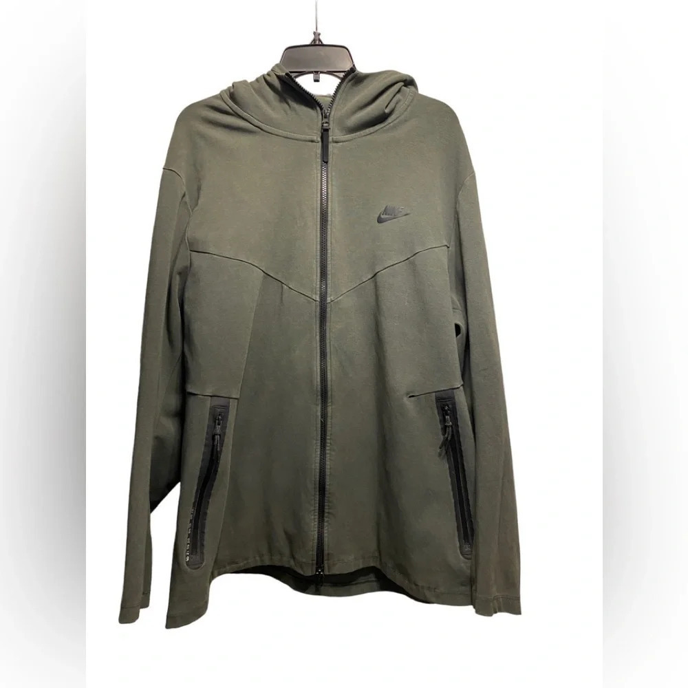 NIKE TECH PACK ZIP HOODY NEWSPRINT & BLACK Sz XXL